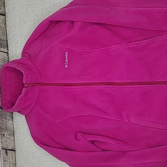 Columbia June Lake Fleece Long Sleeve Outdoor/Activewear Jacket in Fuchsia - Picture 8 of 17